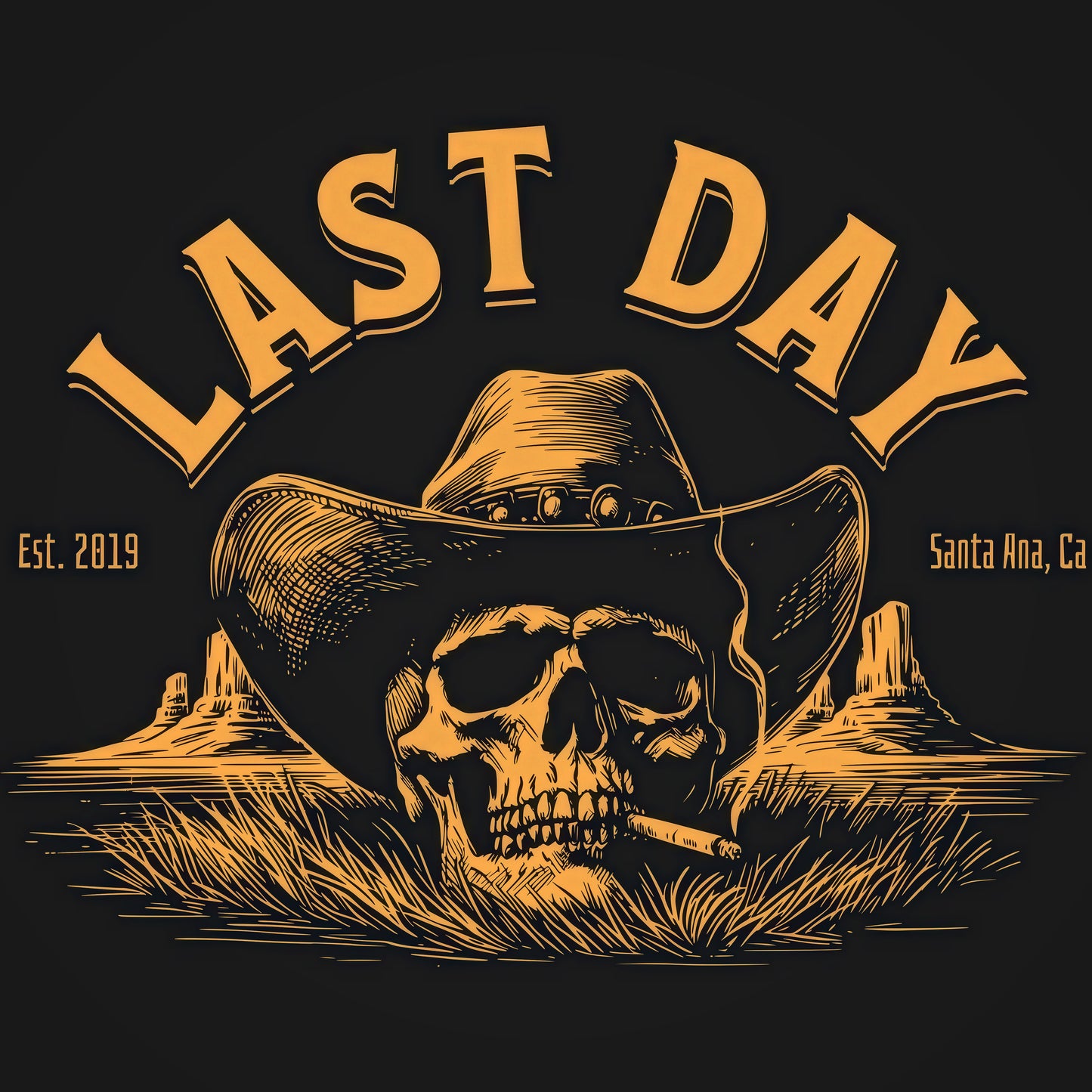 Last Day Skull and Cigarette
