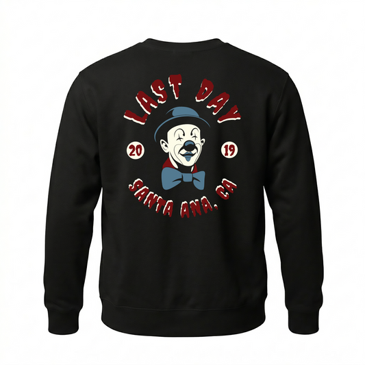 Last Day clown crewneck