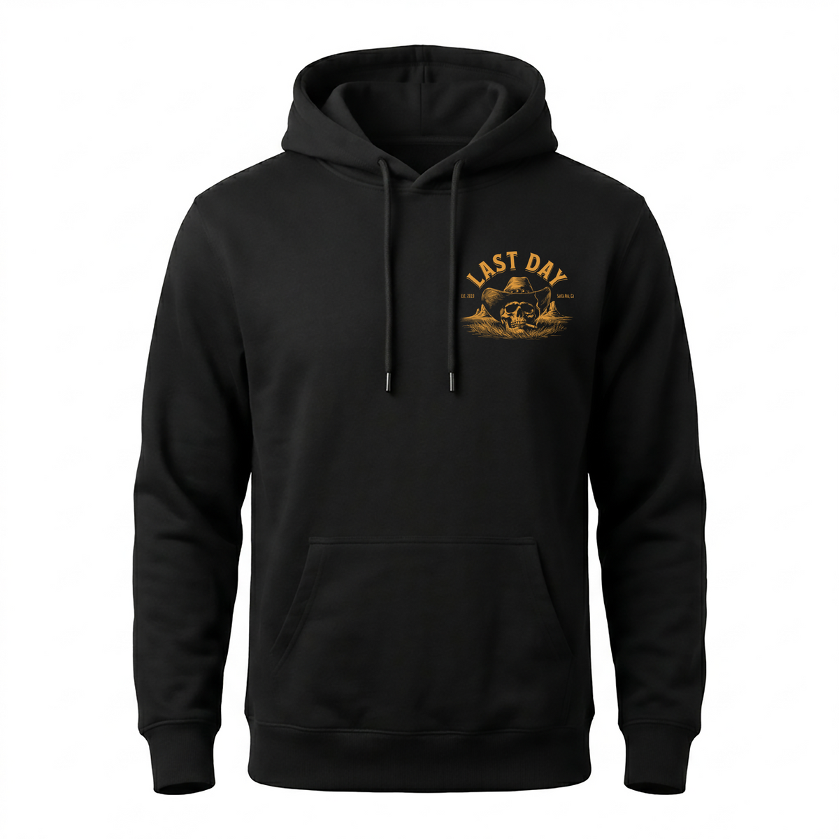 Last Day skull and cigarette hoodie